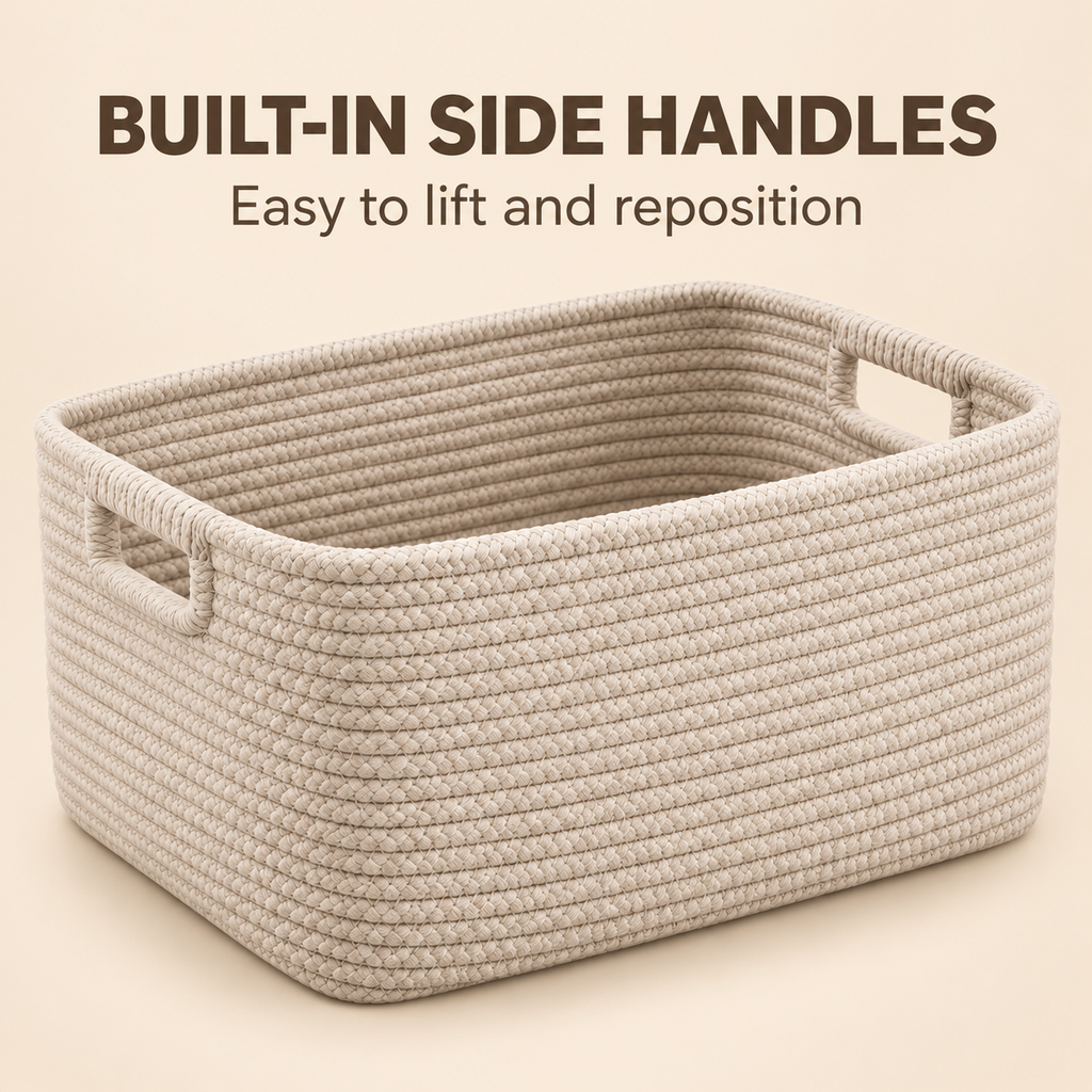 SoftWeave Entryway Storage Basket