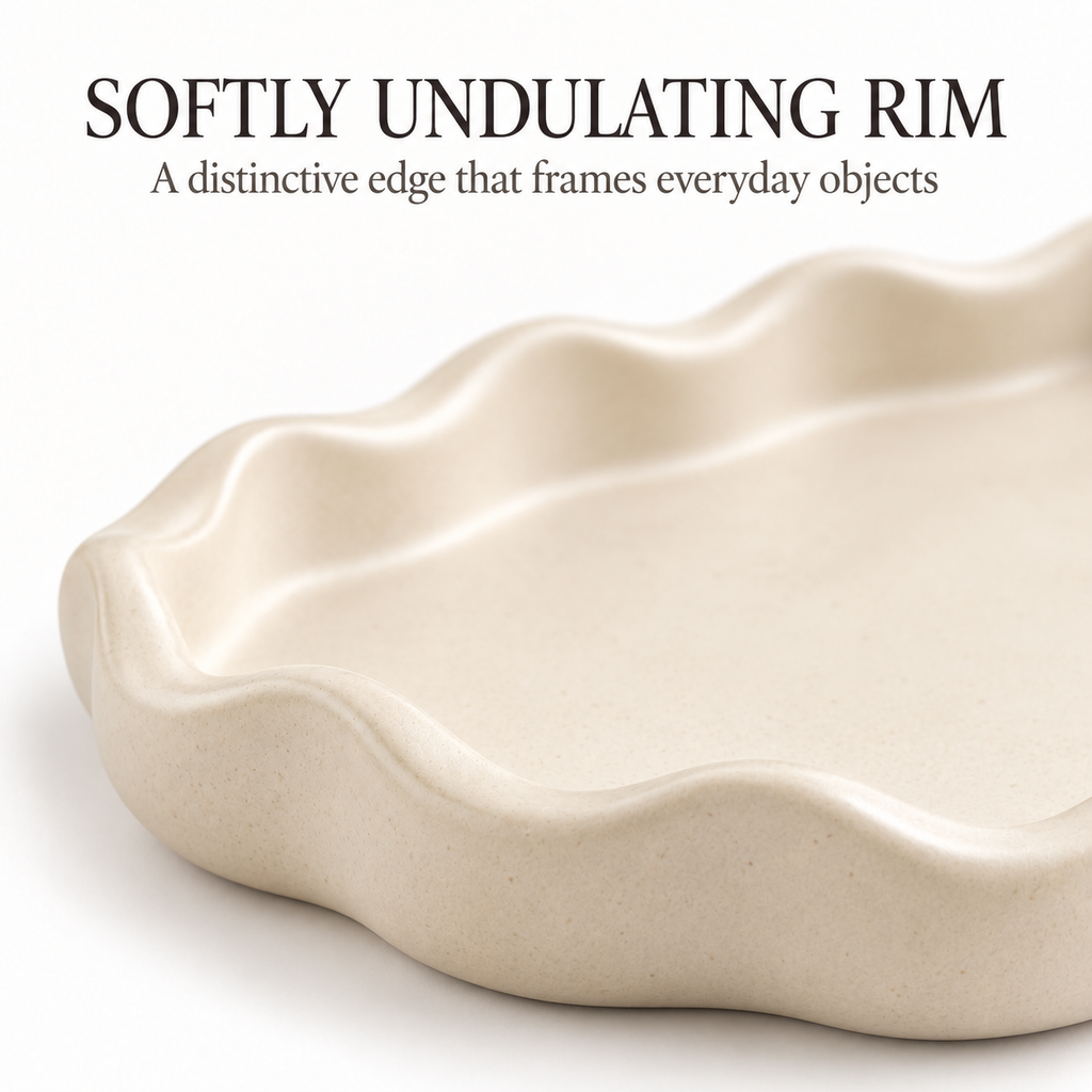 RippleEdge Decorative Catchall Tray