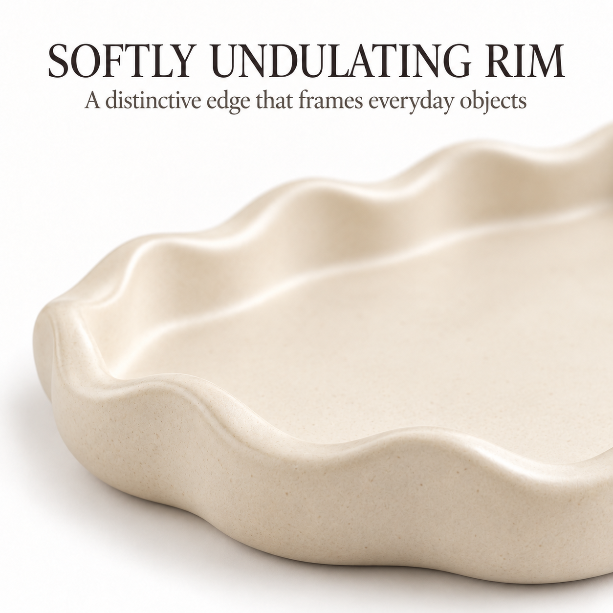 RippleEdge Decorative Catchall Tray