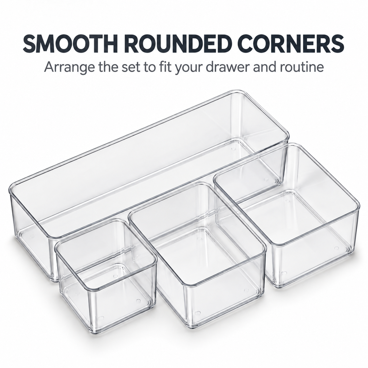 ClearNest Divided Drawer Organizer